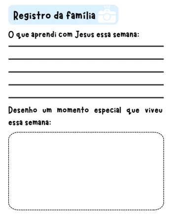 Trecho real do ebook: Espaço para registrar as memórias da família